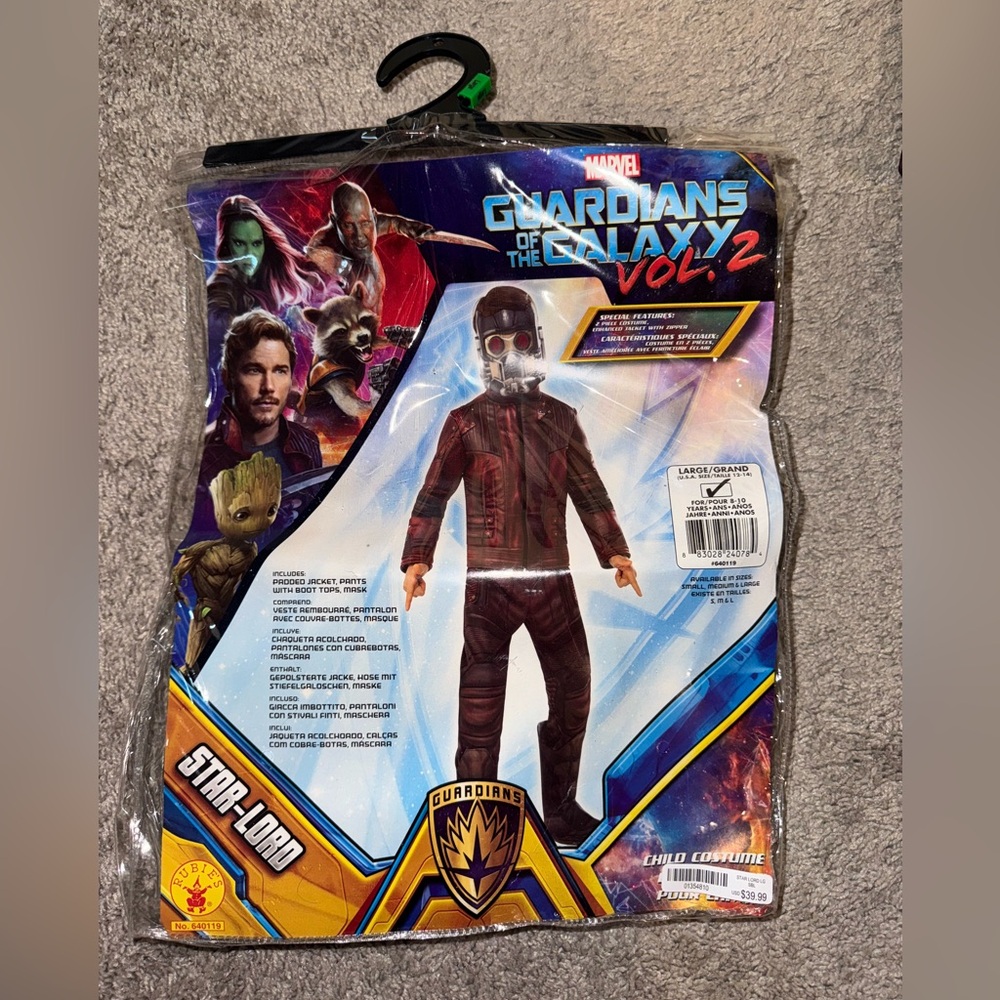 Star-Lord Costume Kids Size 12-14